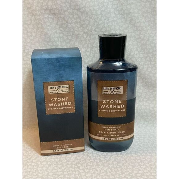 Bath and Body Works MEN’S STONE WASHED 2 Piece Set - Picture 2 of 9
